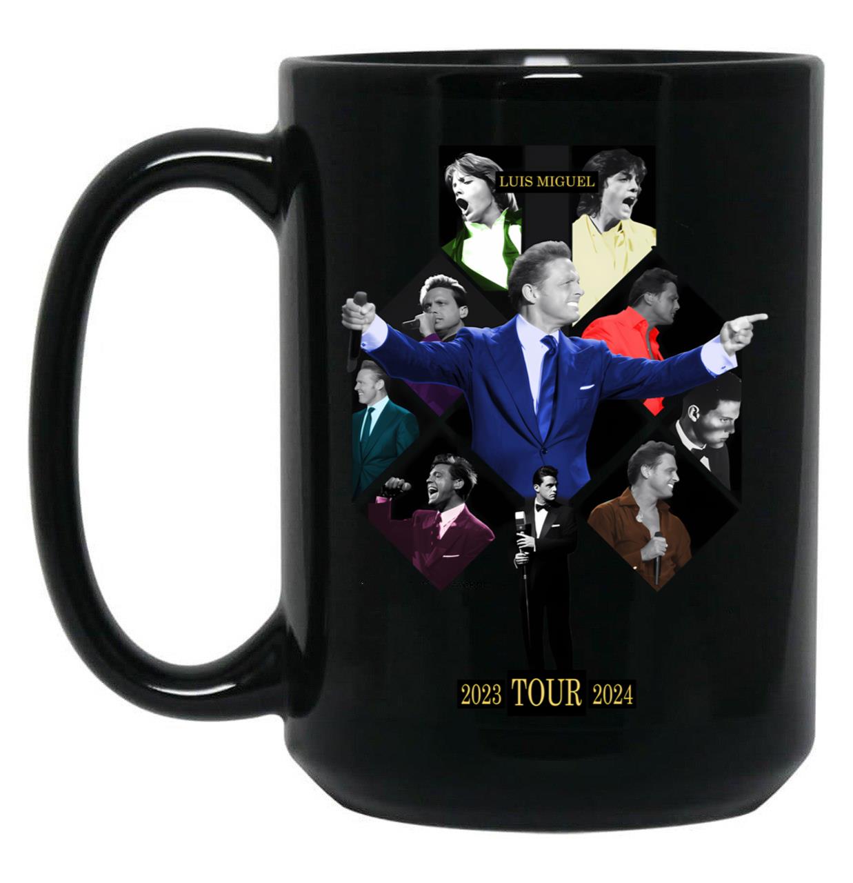 Luis Miguel New Design Black Coffee Mug, Gift Coffee Mug