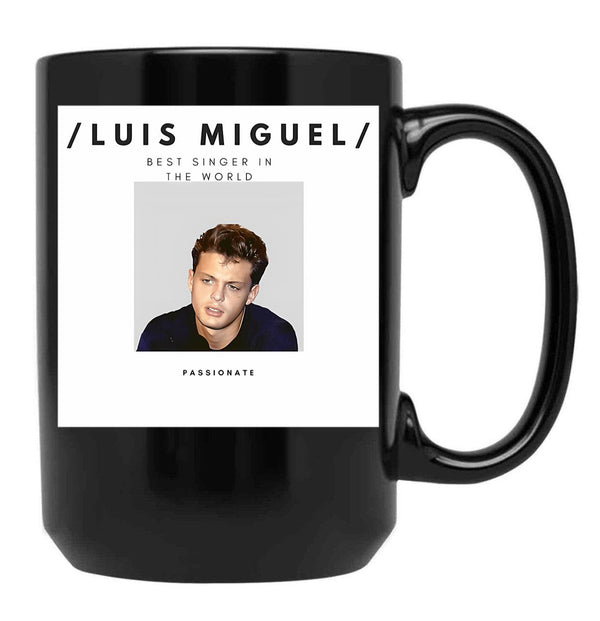 Luis Miguel Premium Black Coffee Mug, Gift Coffee Mug