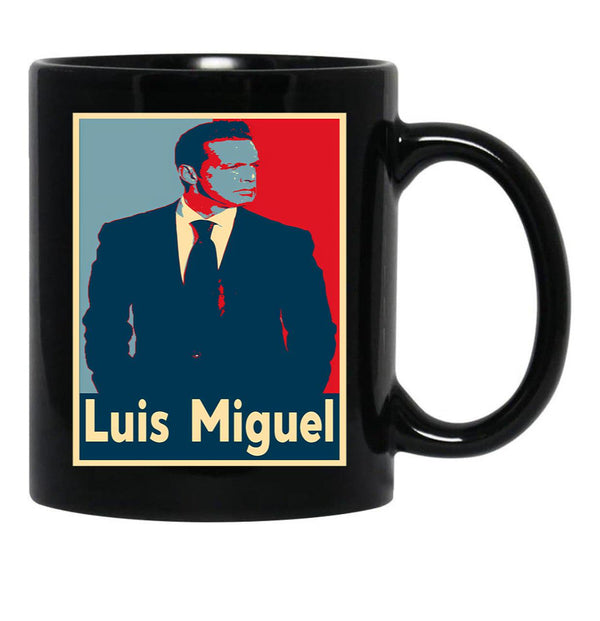 Luis Miguel Relaxed Fit Black Coffee Mug, Gift Coffee Mug - Black