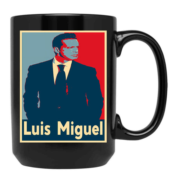 Luis Miguel Relaxed Fit Black Coffee Mug, Gift Coffee Mug