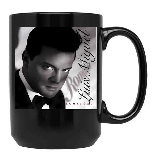 Luis Miguel Romances Black Coffee Mug, Gift Coffee Mug