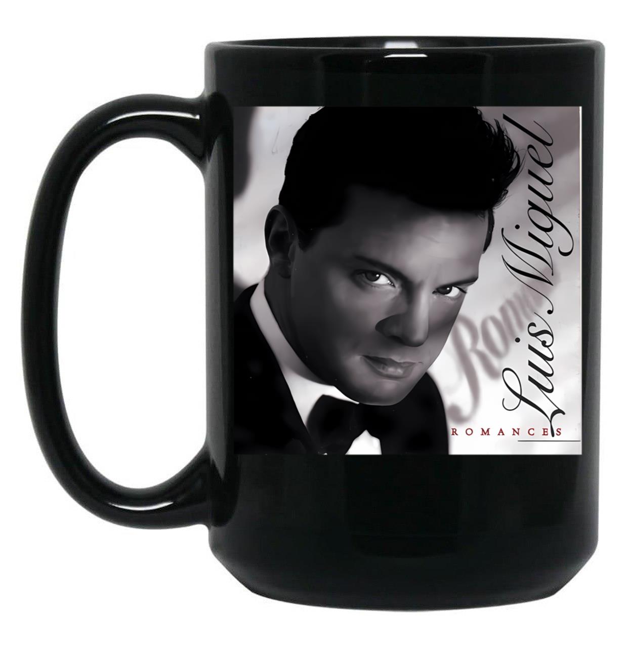 Luis Miguel Romances Black Coffee Mug, Gift Coffee Mug