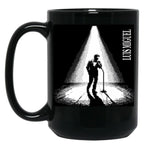 Luis Miguel Second Stage Romance Pixel Art Black Coffee Mug, Gift Coffee Mug