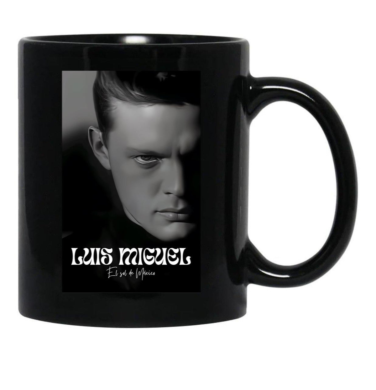 Luis Miguel (11) Black Coffee Mug, Gift Coffee Mug - Black