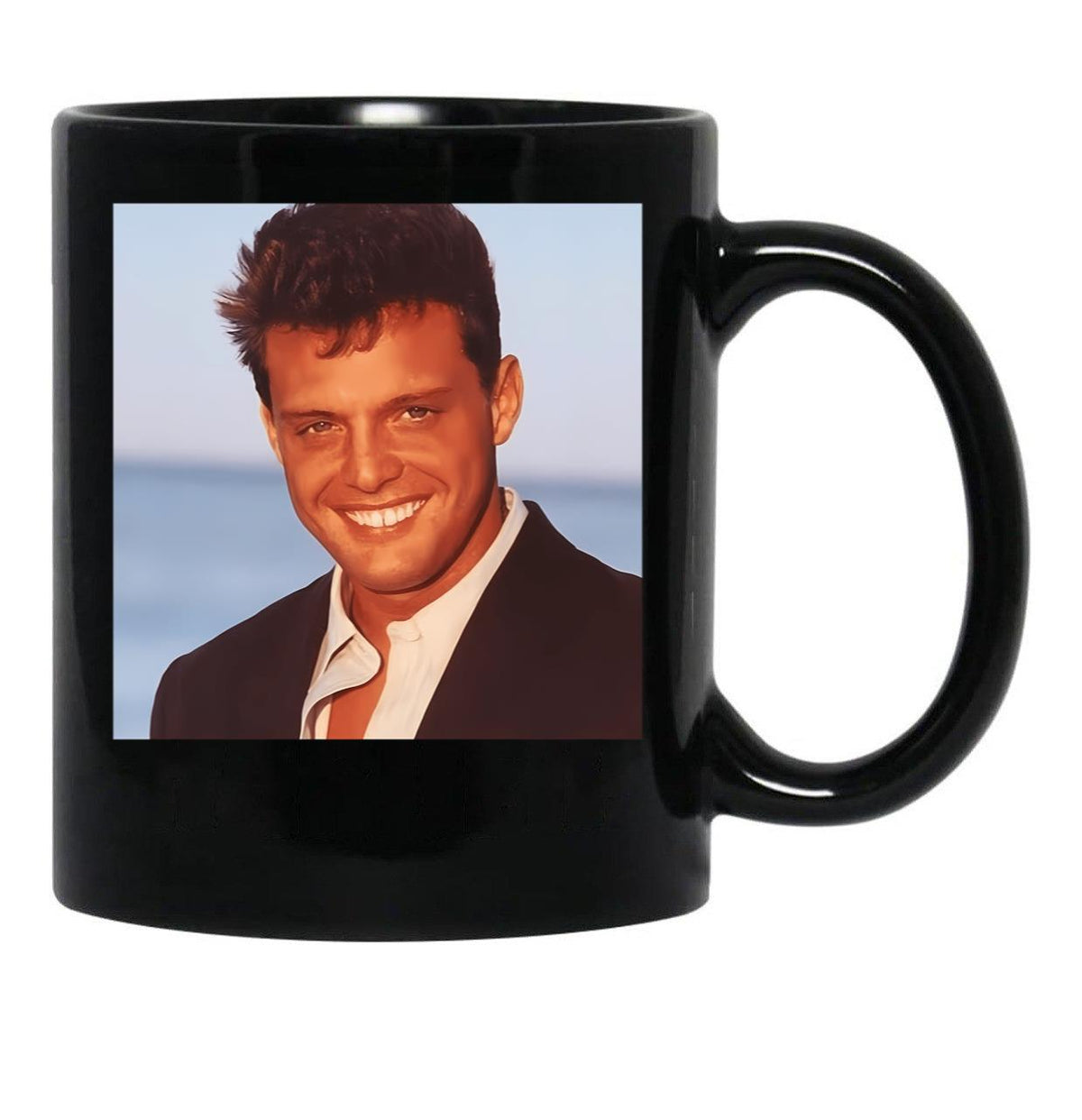 Luis Miguel (14) Black Coffee Mug, Gift Coffee Mug - Black