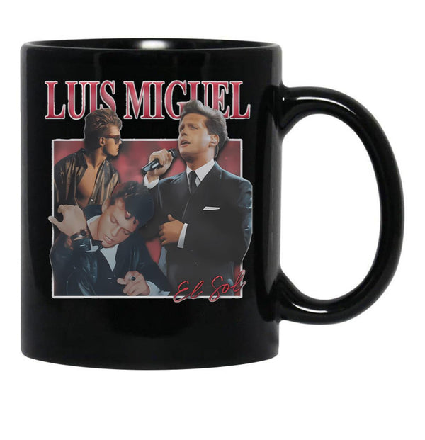 Luis Miguel (1) Black Coffee Mug, Gift Coffee Mug - Black