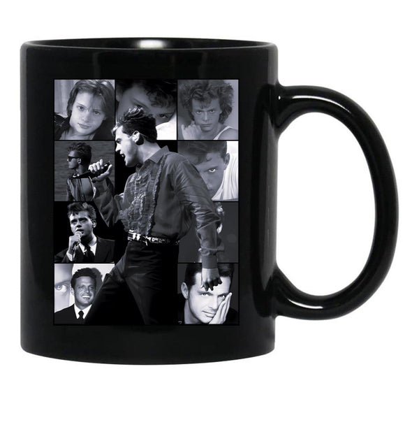Luis Miguel (Black And White) Black Coffee Mug, Gift Coffee Mug - Black
