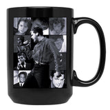 Luis Miguel (Black And White) Black Coffee Mug, Gift Coffee Mug