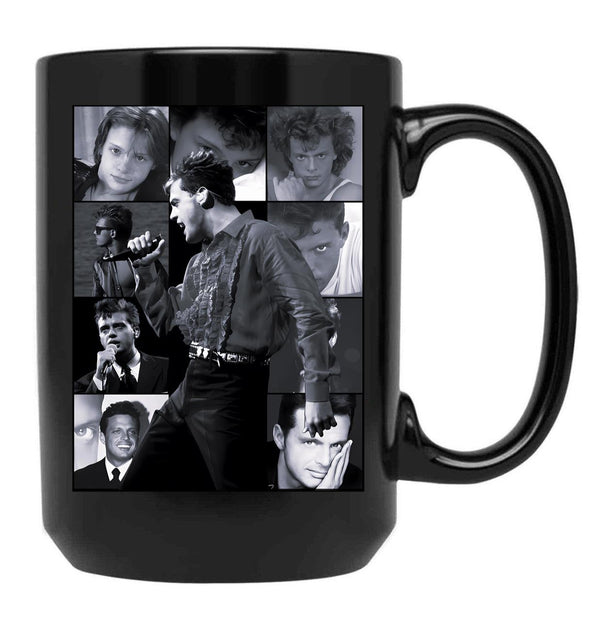 Luis Miguel (Black And White) Black Coffee Mug, Gift Coffee Mug