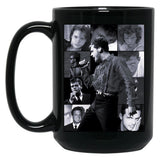 Luis Miguel (Black And White) Black Coffee Mug, Gift Coffee Mug
