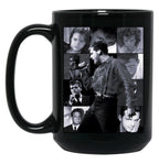 Luis Miguel (Black And White) Black Coffee Mug, Gift Coffee Mug