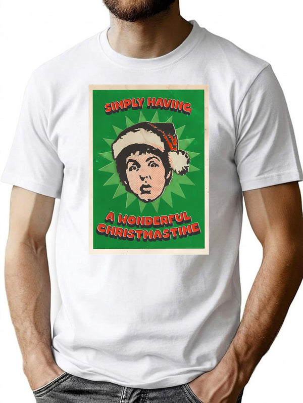 Macca Christmas T-Shirt for Men & Women, T-Shirts Graphic Tee - White