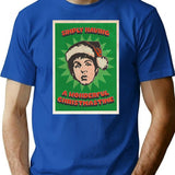 Macca Christmas T-Shirt for Men & Women, T-Shirts Graphic Tee - Blue