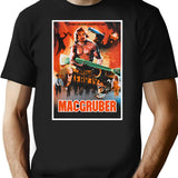 Macgruber T-Shirt for Men & Women, T-Shirts Graphic Tee - Black