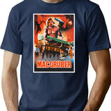 Macgruber T-Shirt for Men & Women, T-Shirts Graphic Tee - Navy
