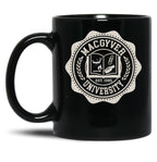 Macgyver University Black Coffee Mug, Gift Coffee Mug