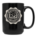Macgyver University Black Coffee Mug, Gift Coffee Mug