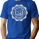 Macgyver University Premium Heavyweight Cotton T-Shirt - Blue