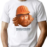Maelstrom - Never Forget - Construction Worker T-Shirt for Men & Women, T-Shirts Graphic Tee - White