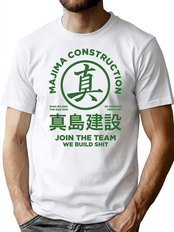 Majima Construction Join The Team Classic T-Shirt for Men & Women, T-Shirts Graphic Tee - White