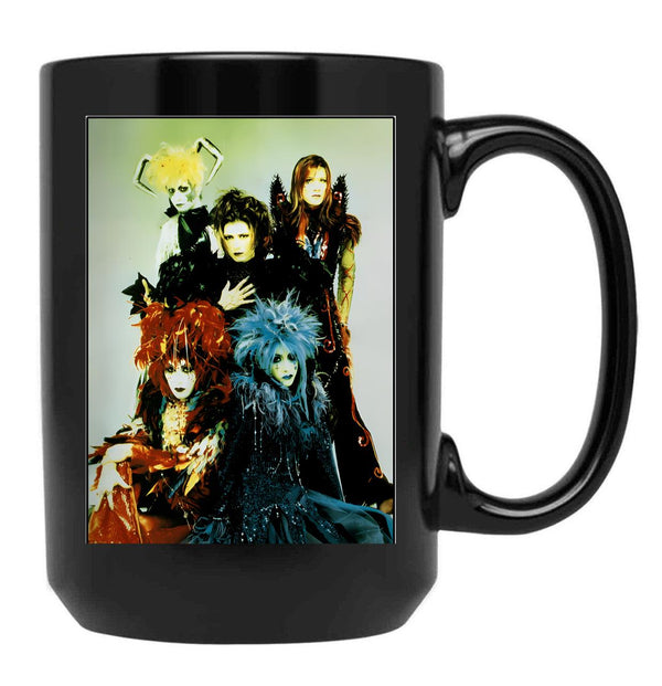 Malice Mizer Band Photo Black Coffee Mug, Gift Coffee Mug