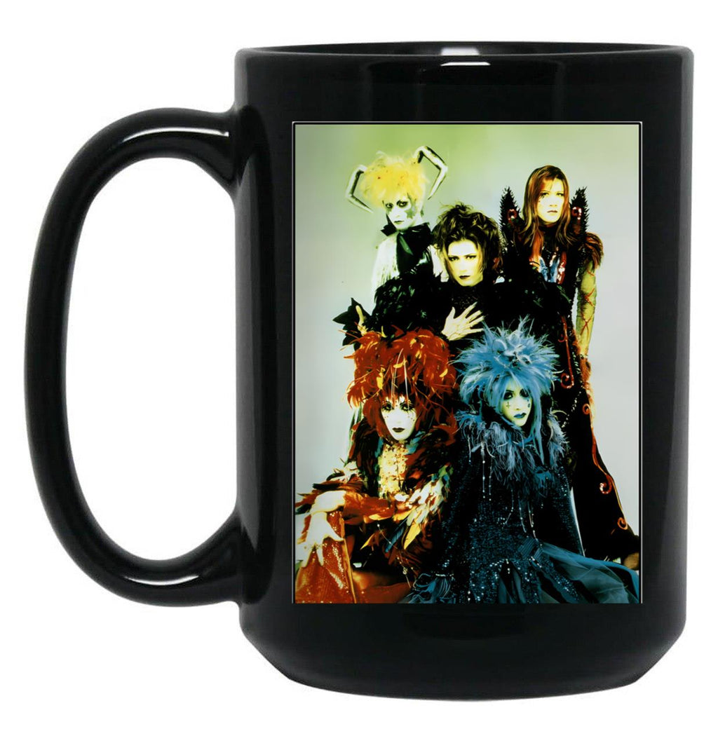 Malice Mizer Band Photo Black Coffee Mug, Gift Coffee Mug