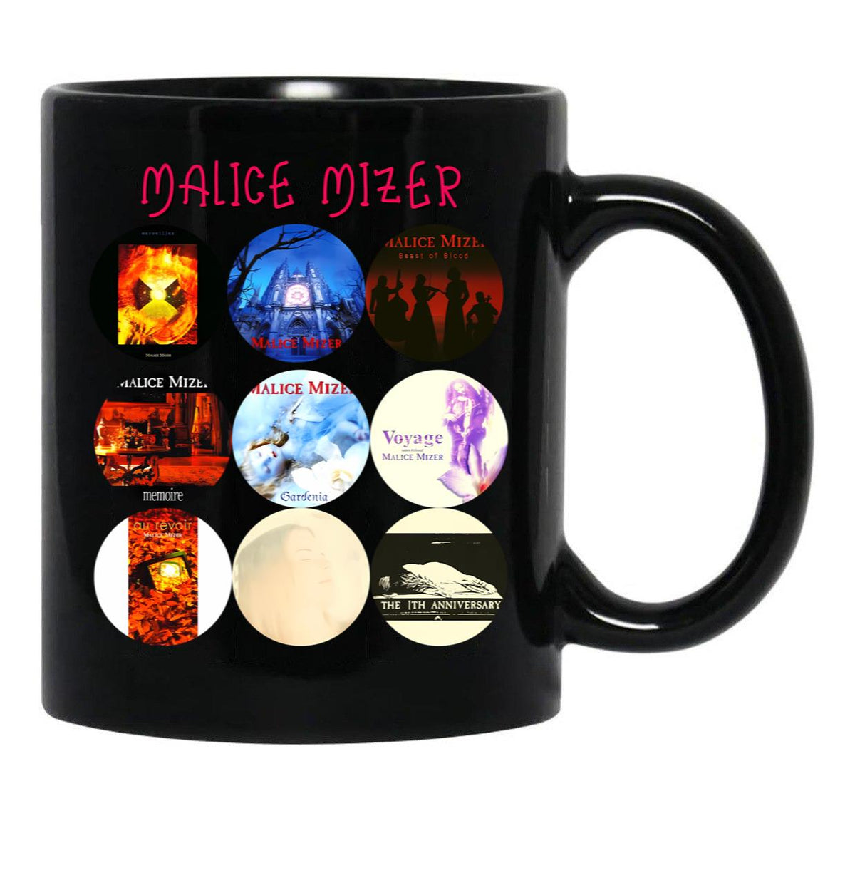Malice Mizer Essential Black Coffee Mug, Gift Coffee Mug - Black
