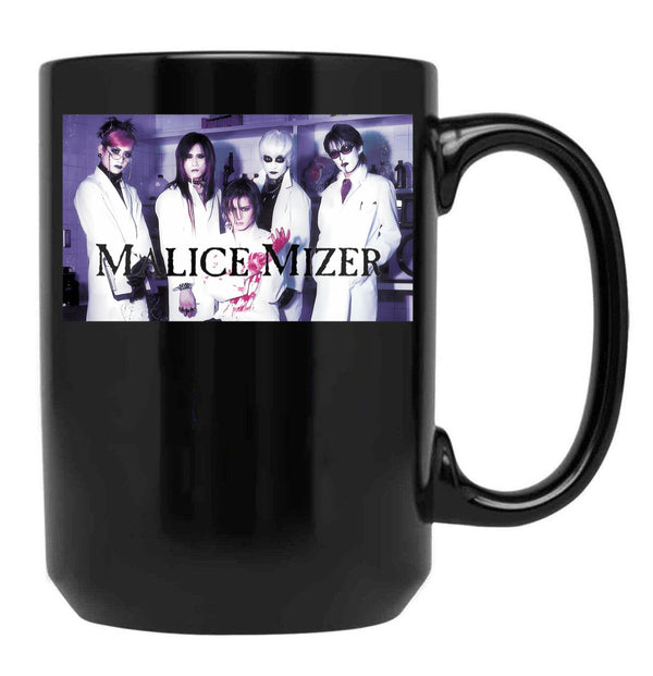 Malice Mizer - Illuminati (Transparent Logo) Black Coffee Mug, Gift Coffee Mug