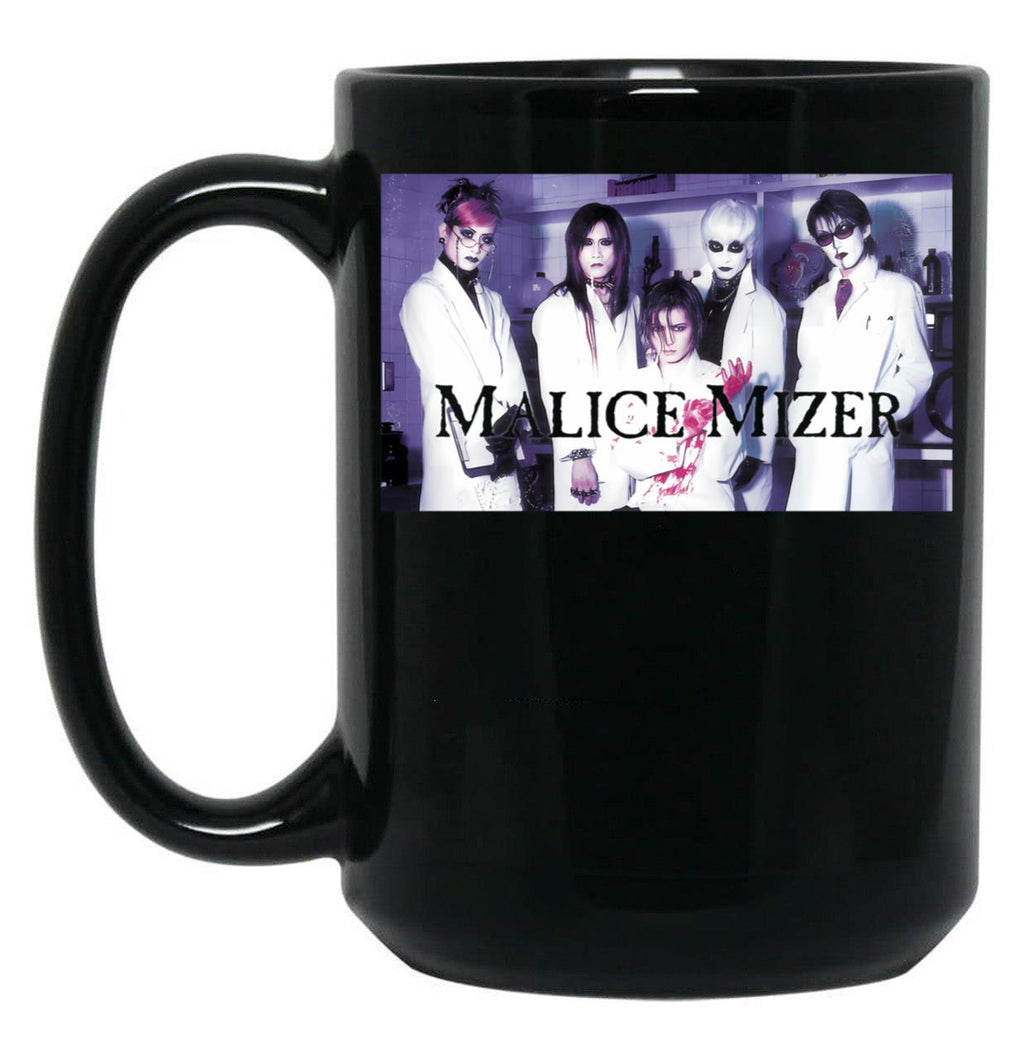 Malice Mizer - Illuminati (Transparent Logo) Black Coffee Mug, Gift Coffee Mug