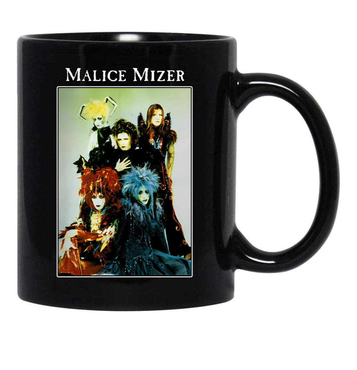 Malice Mizer Merveilles Era Band Picture Black Coffee Mug, Gift Coffee Mug - Black
