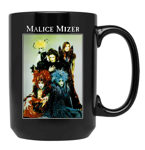 Malice Mizer Merveilles Era Band Picture Black Coffee Mug, Gift Coffee Mug