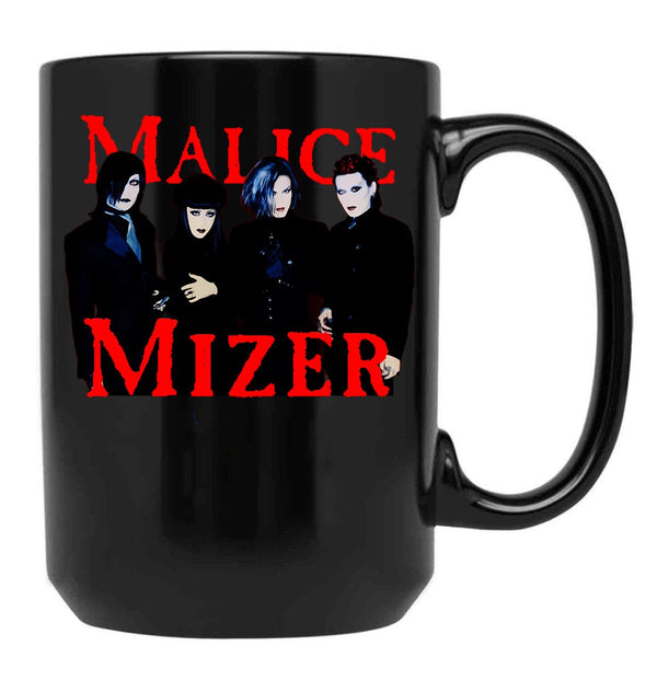 Malice Mizer Visual Kei Japanese Band Members Mana Gackt Kami Kzi Black Coffee Mug, Gift Coffee Mug