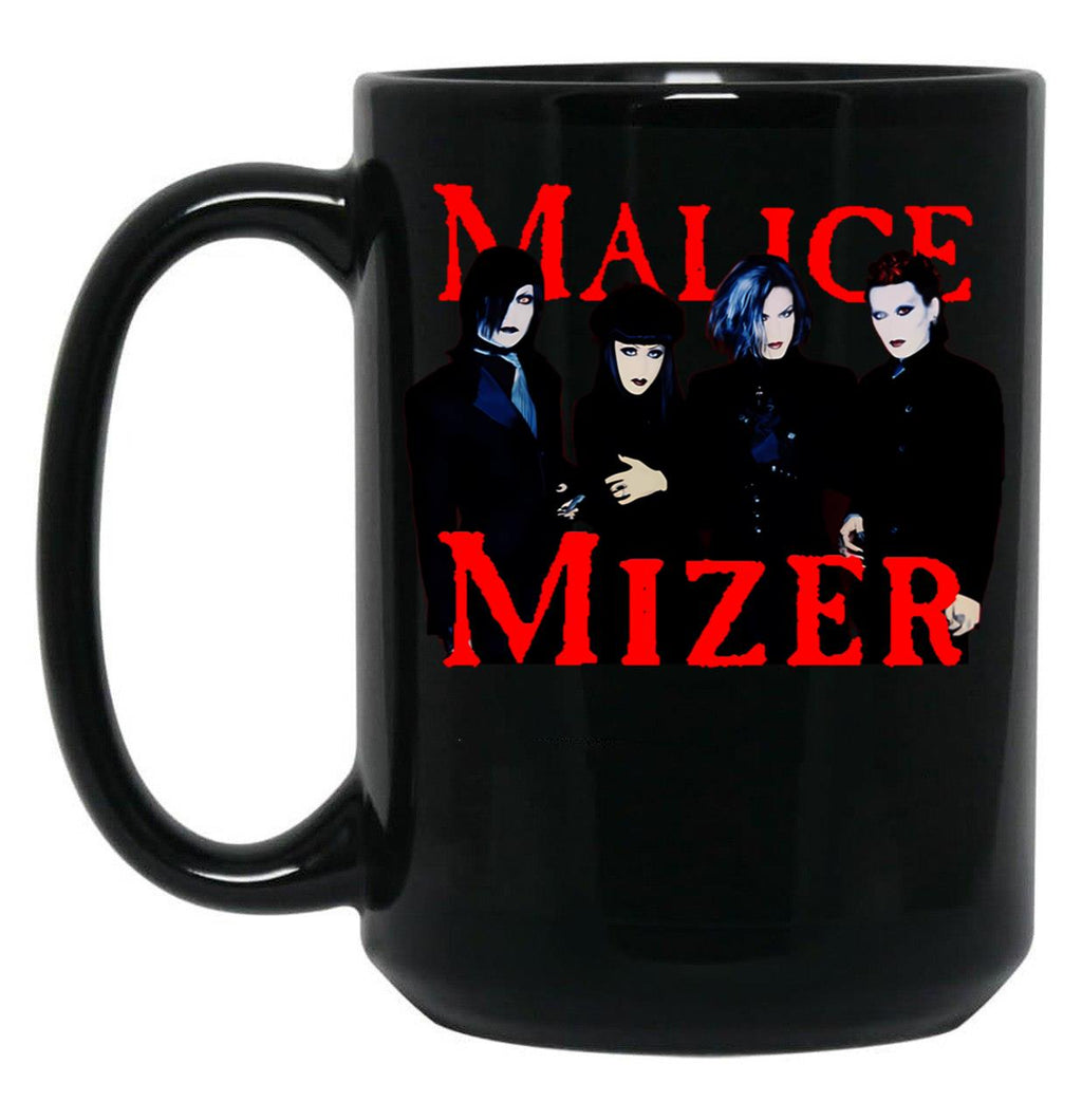 Malice Mizer Visual Kei Japanese Band Members Mana Gackt Kami Kzi Black Coffee Mug, Gift Coffee Mug
