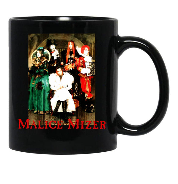 Malice Mizer - Voyage Tour Band Picture (J-Rock Visual Kei Band) Classic T-Shirt.Png Black Coffee Mug, Gift Coffee Mug - Black