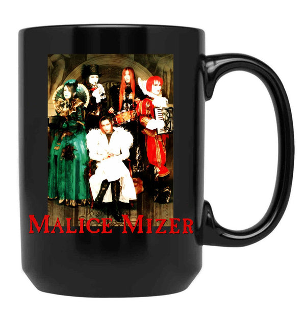 Malice Mizer - Voyage Tour Band Picture (J-Rock Visual Kei Band) Classic T-Shirt.Png Black Coffee Mug, Gift Coffee Mug