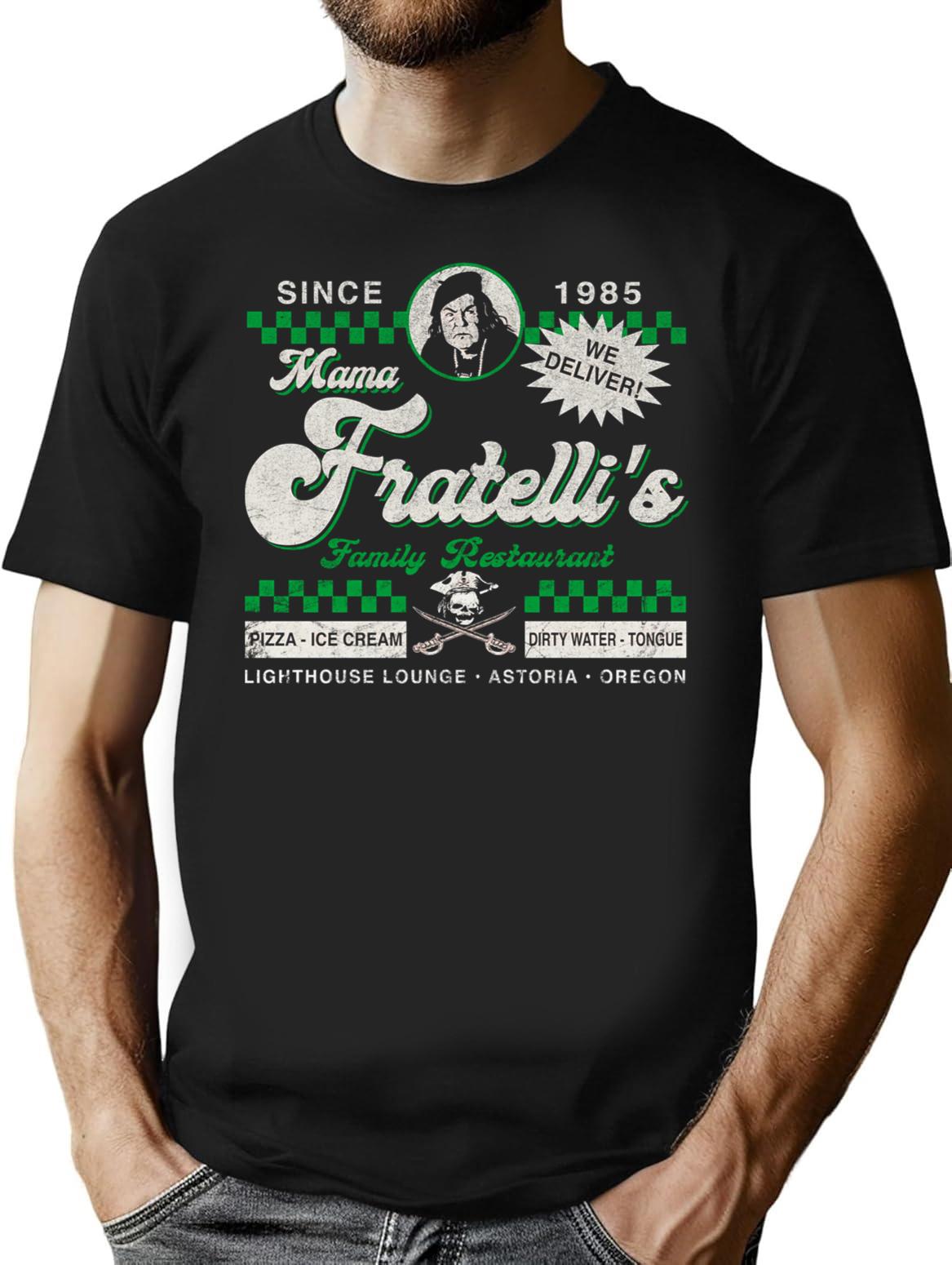 Mama Fratelli'S Restaurant T-Shirt for Men & Women, T-Shirts Graphic Tee - Black