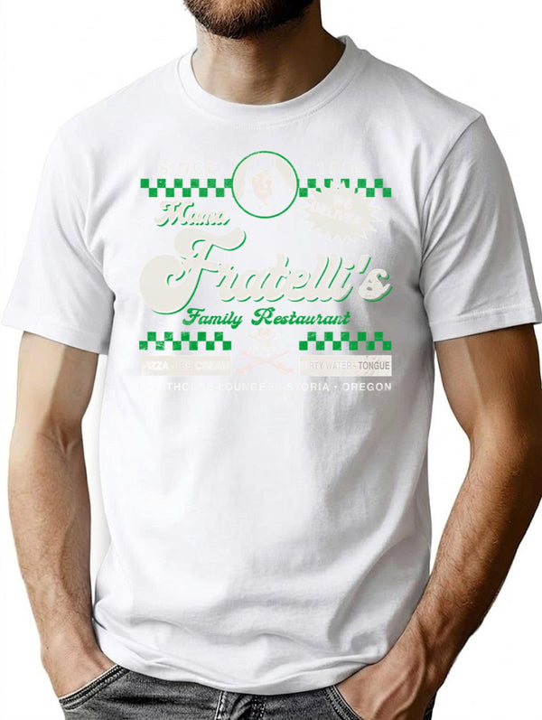 Mama Fratelli'S Restaurant T-Shirt for Men & Women, T-Shirts Graphic Tee - White