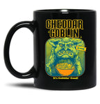 Mandy Cheddar Goblin Black Coffee Mug, Gift Coffee Mug