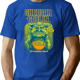 Mandy Cheddar Goblin Premium Heavyweight Cotton T-Shirt - Blue