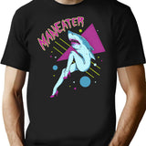 Maneater T-Shirt for Men & Women, T-Shirts Graphic Tee - Black
