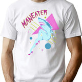 Maneater T-Shirt for Men & Women, T-Shirts Graphic Tee - White