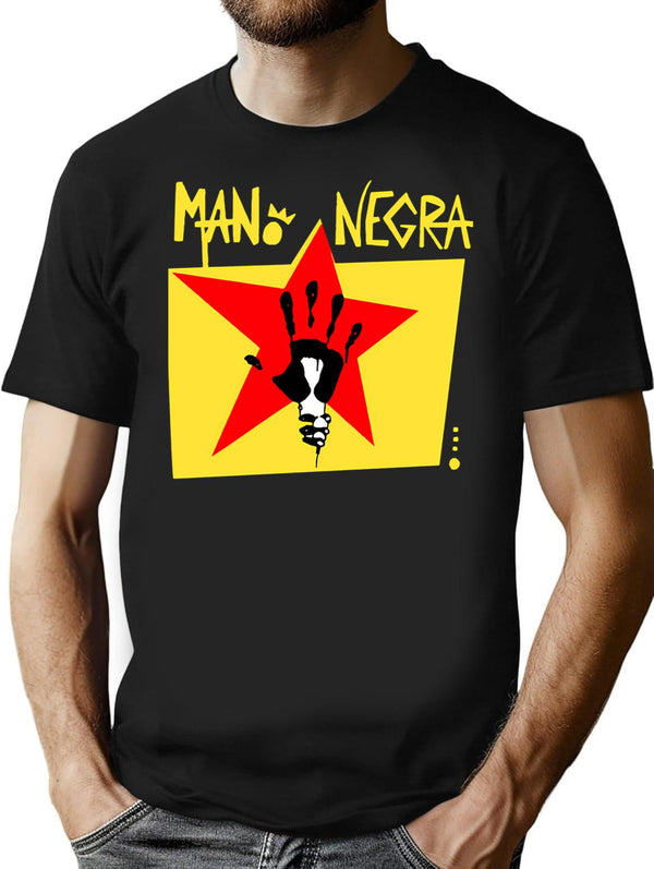 Mano Negra Cool Vintage (2) T-Shirt for Men & Women, T-Shirts Graphic Tee - Black