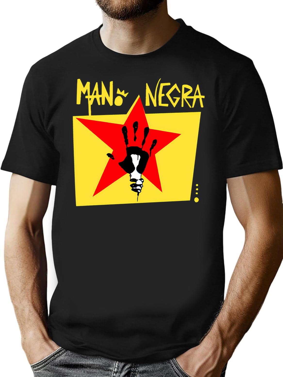 Mano Negra Cool Vintage T-Shirt for Men & Women, T-Shirts Graphic Tee - Black
