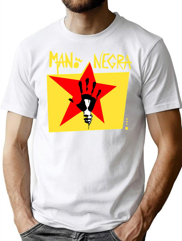 Mano Negra Cool Vintage T-Shirt for Men & Women, T-Shirts Graphic Tee - White