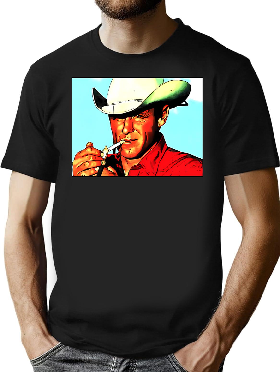 Marlboro Vintage (1) T-Shirt for Men & Women, T-Shirts Graphic Tee - Black