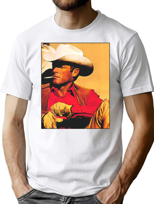 Marlboro Vintage T-Shirt for Men & Women, T-Shirts Graphic Tee - White