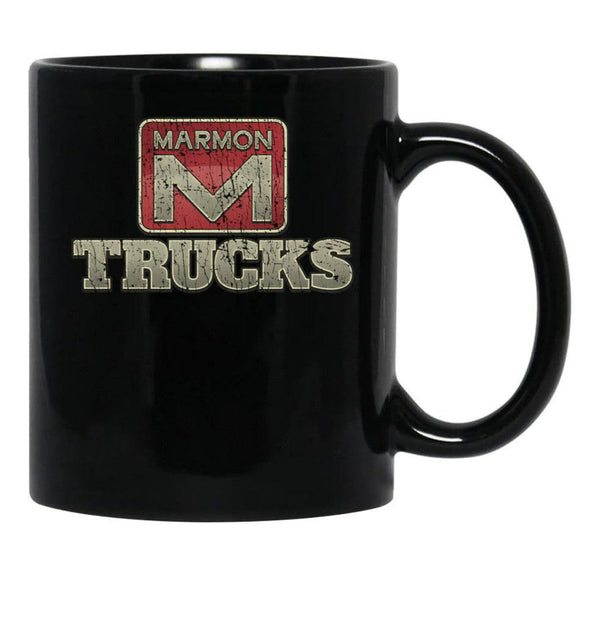 Marmon Trucks 1963 Black Coffee Mug, Gift Coffee Mug - Black