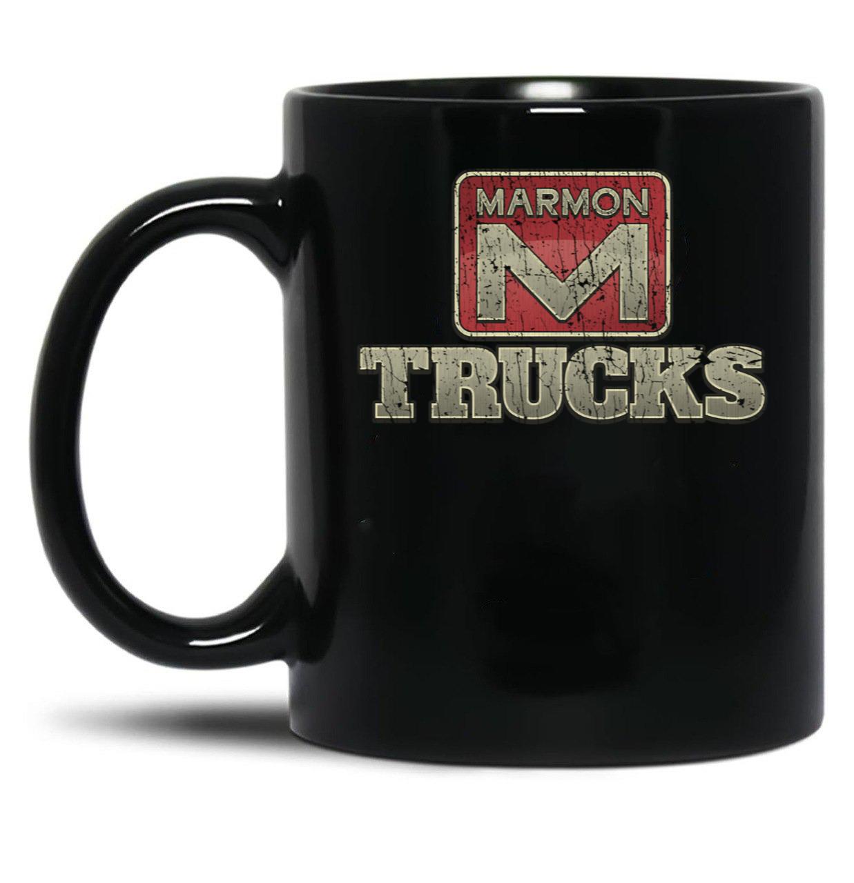 Marmon Trucks 1963 Black Coffee Mug, Gift Coffee Mug