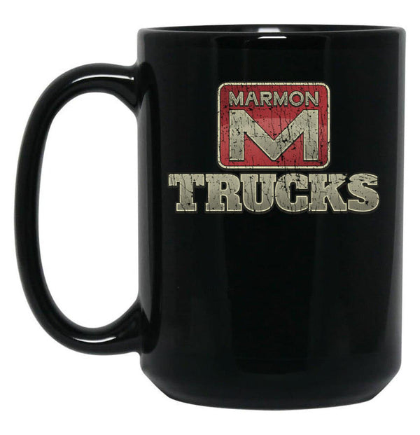 Marmon Trucks 1963 Black Coffee Mug, Gift Coffee Mug - Black