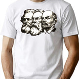 Marx Engels And Lenin T-Shirt for Men & Women, T-Shirts Graphic Tee - White
